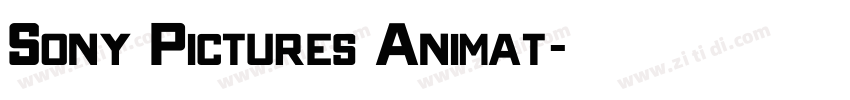 Sony Pictures Animat字体转换
